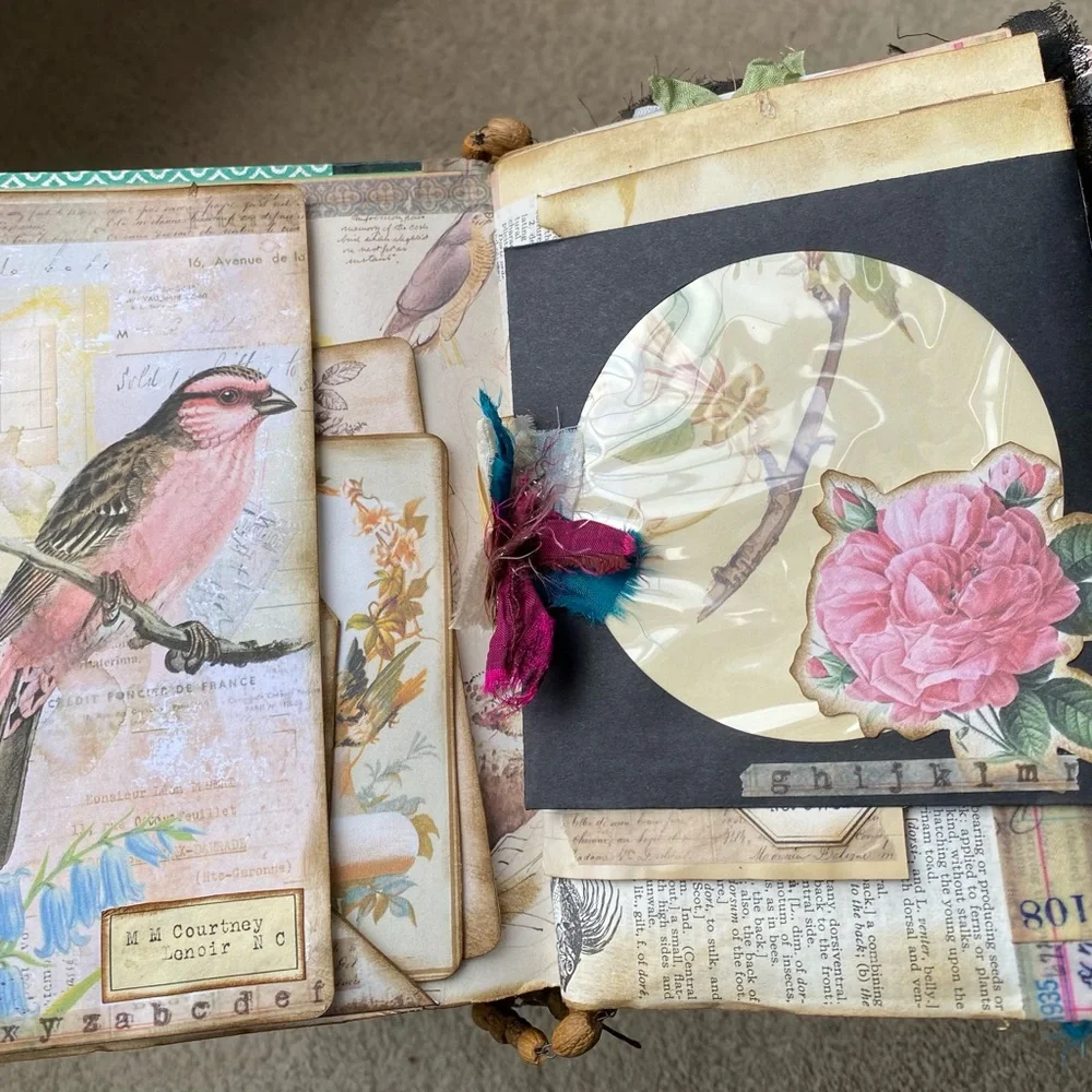 🆕 Handmade Travelers Notebook Junk Journal - Diary of an Edwardian Lady